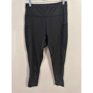 SHEIN High Waist Yoga Pants with Pockets Mesh Detail‎ Athletic Leggings